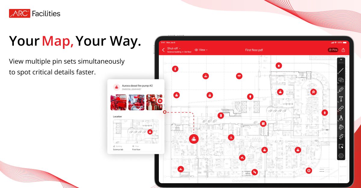 View Multiple Pin Sets on a Single Floorplan