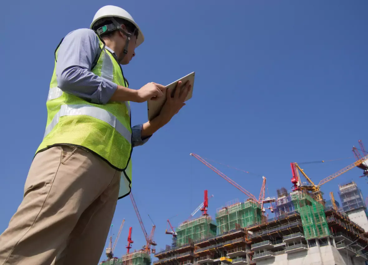 Construction workers at site
